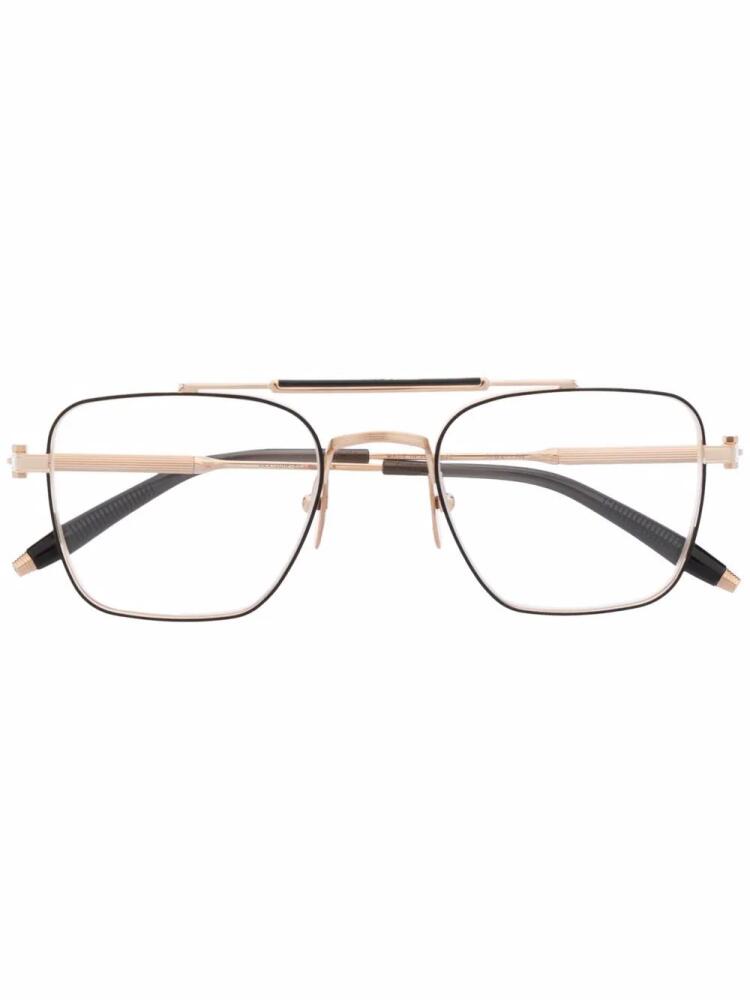 Akoni pilot-frame glasses - Gold Cover