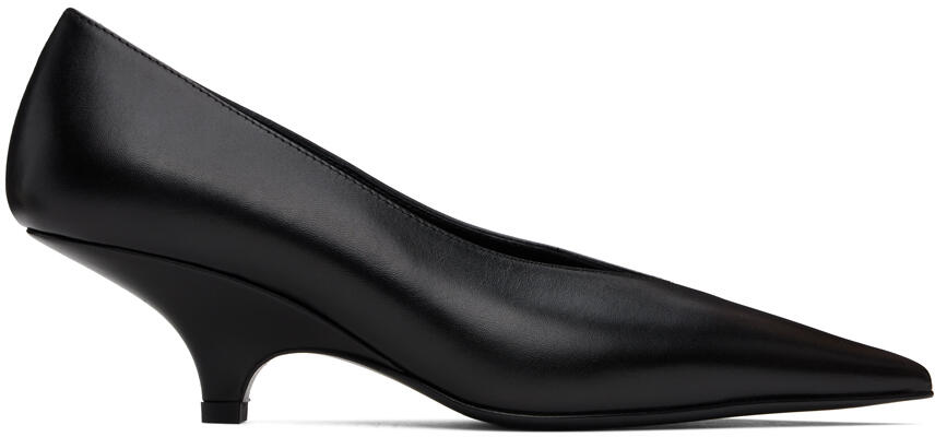 TOTEME Black 'The Wedge-Heel' Pumps Cover