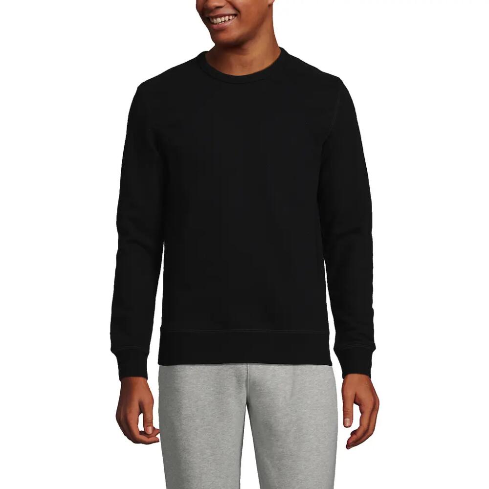 Lands' End Long Sleeve Serious Sweats Crewneck Sweatshirt in Black Cover