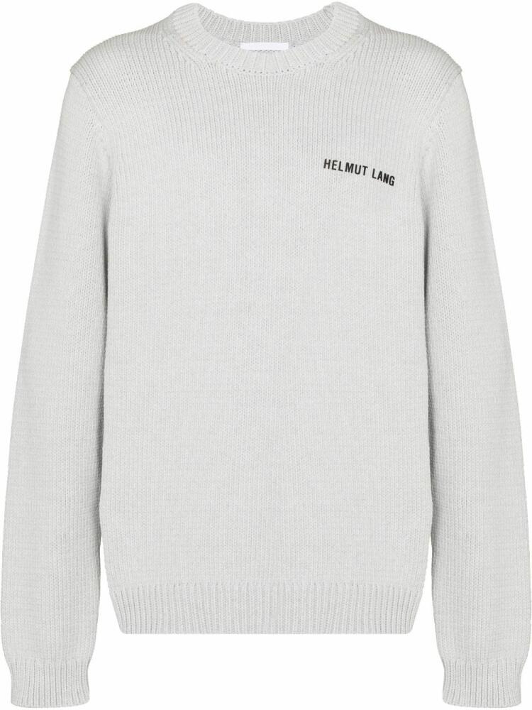 Helmut Lang ribbed-knit panelled jumper - Grey Cover