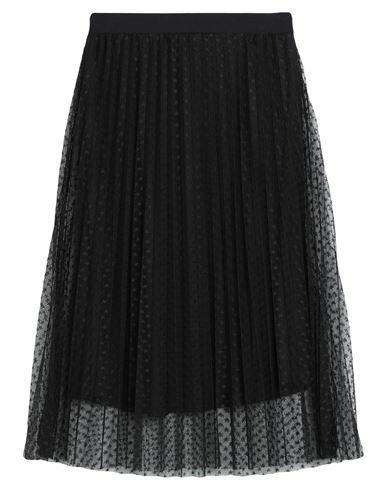 Liu •jo Woman Midi skirt Black Polyester Cover