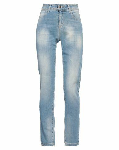 Fly Girl Woman Jeans Blue Cotton, Elastane Cover