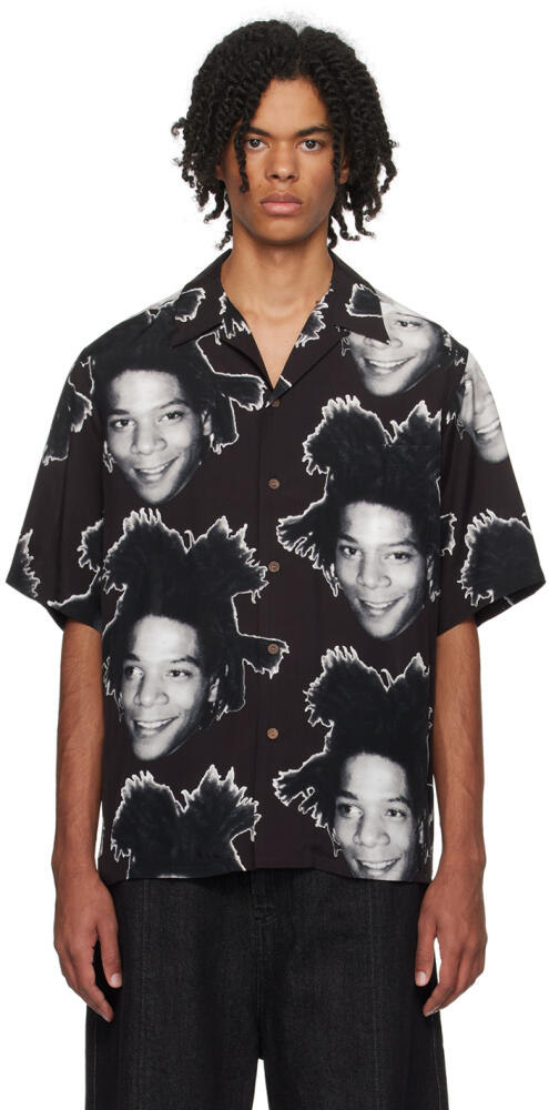 WACKO MARIA Black Printed Shirt Cover