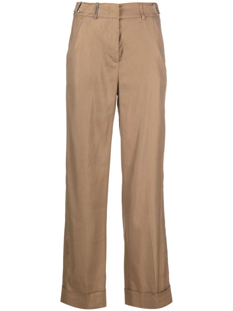 Peserico buckle-detail straight trousers - Neutrals Cover