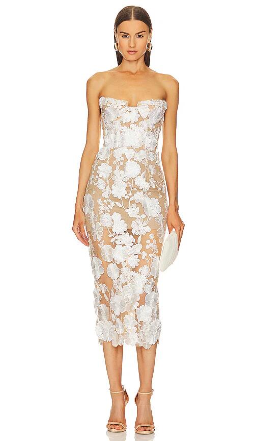 Bronx and Banco Jasmine Midi Dress in White Cover