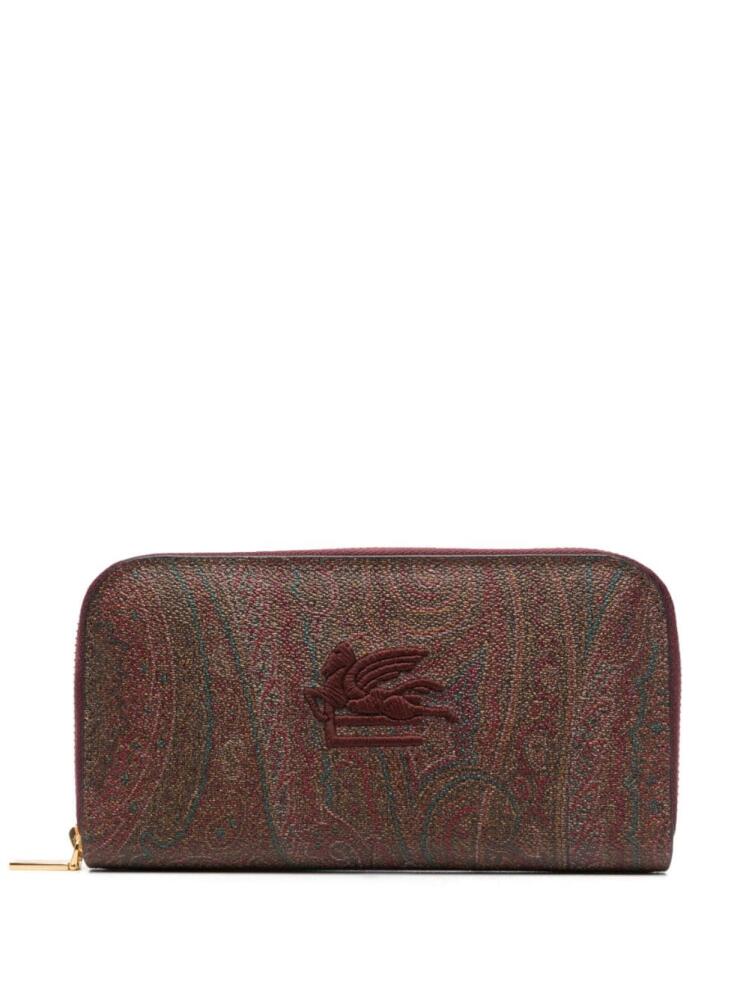 ETRO Pegaso paisley wallet - Red Cover