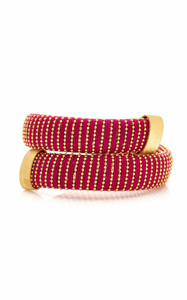 Carolina Bucci - Magenta Caro Gold-Plated Bracelet - Pink - Gifts For Her Cover