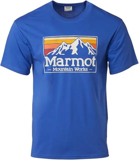 Marmot MMW Gradient Tee Short Sleeve (Trail Blue) Men's Clothing Cover