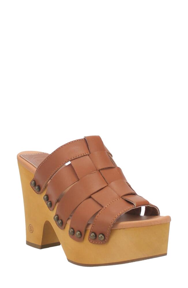 Dingo Dagwood Platform Slide Sandal in Tan Cover