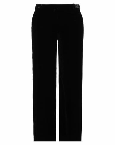 Kiltie Woman Pants Black Viscose, Silk Cover