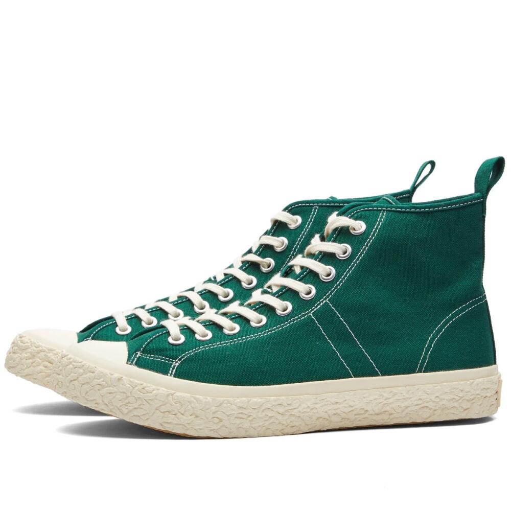 YMC Men's Hi-Top Sneakers in Green Cover