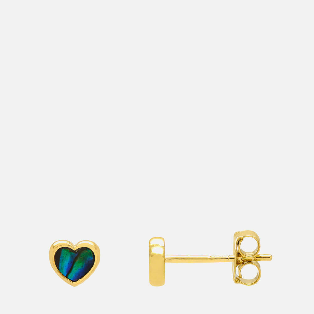 Estella Bartlett Abalone Heart Gold-Tone Single Stud Earring Cover