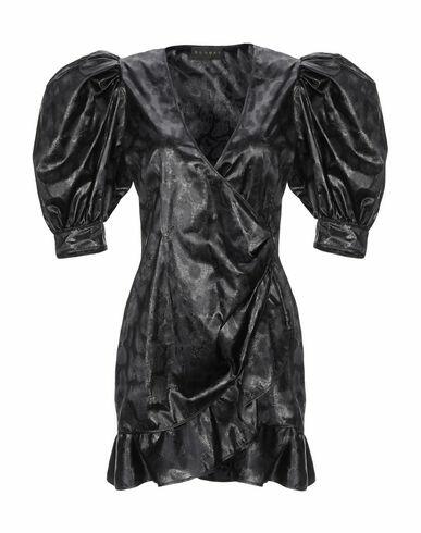 Dundas Woman Mini dress Black Silk, Polyamide Cover