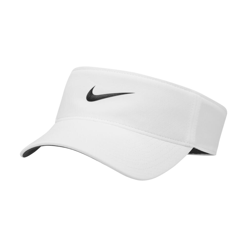 Nike Unisex Dri-FIT Ace Swoosh Visor in White Cover