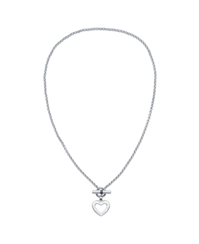 Tommy Hilfiger Women's Heart Necklace - Silver-Tone Cover