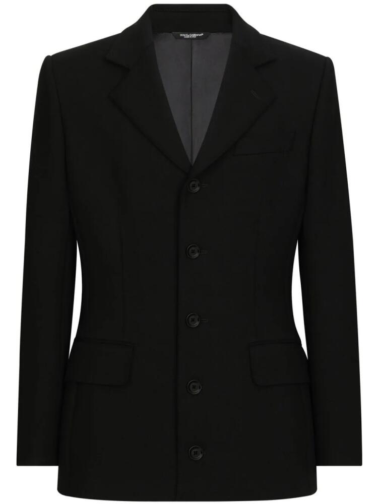 Dolce & Gabbana peak-lapels single-breasted blazer - Black Cover