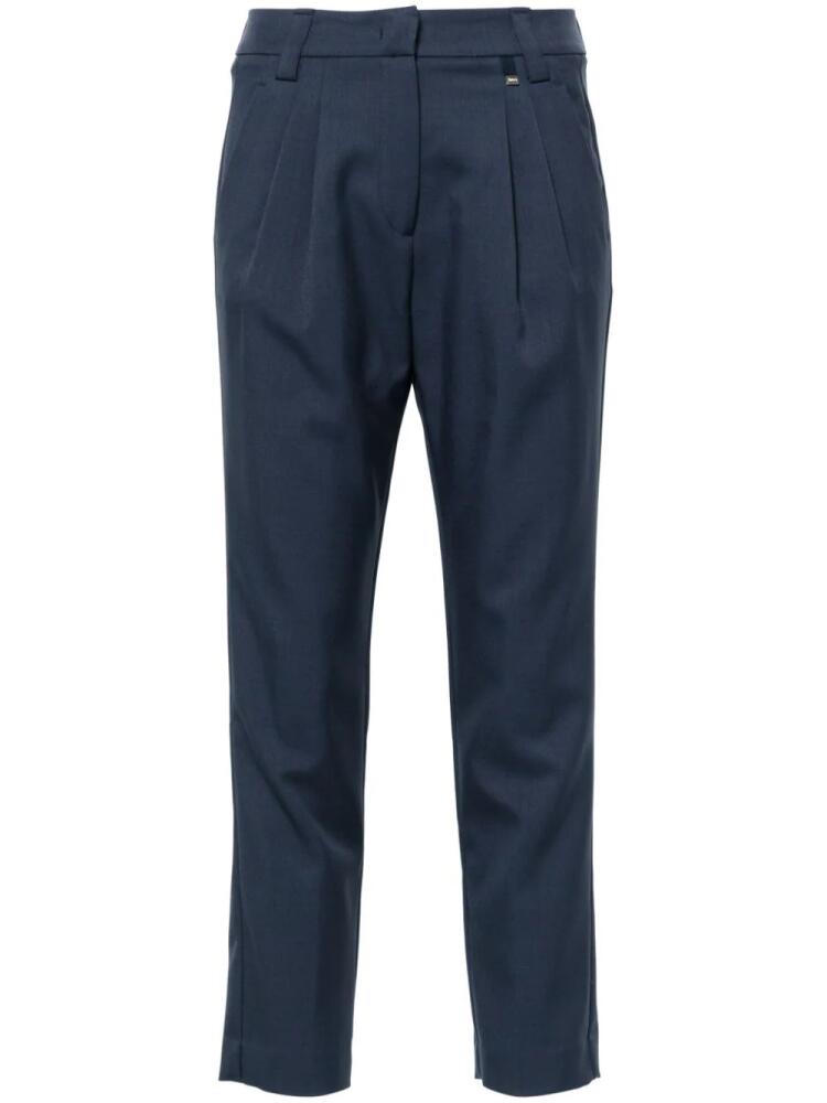 Herno logo-plaque trousers - Blue Cover