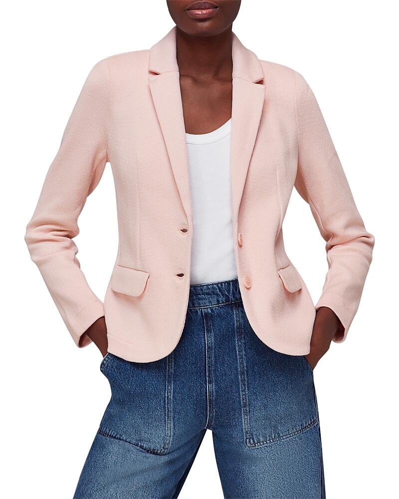 Whistles Cotton Jersey Slim Blazer Cover