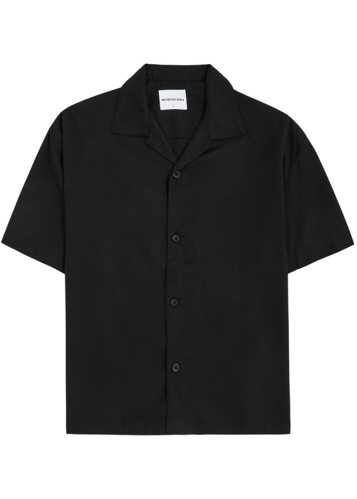 Mki Miyuki Zoku Logo-embroidered Shirt - Black Cover