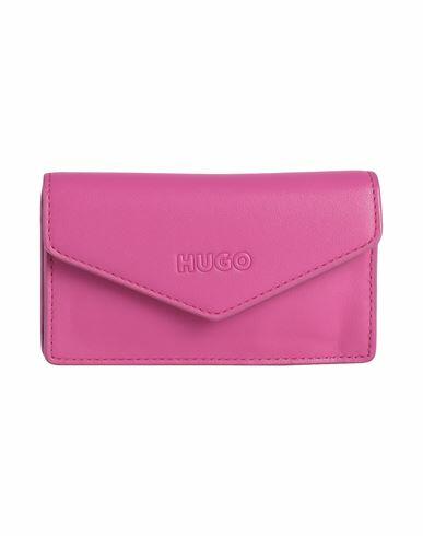 Hugo Woman Document holder Fuchsia Recycled polyester, Recycled polyurethane, Polyurethane Cover