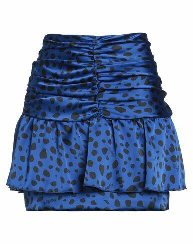 Aniye By Woman Mini skirt Bright blue Polyester Cover