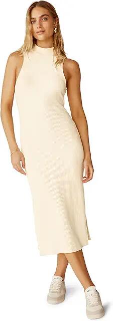 Beyond Yoga Well Traveled Midi Dress (Ivory) Women's Dress Cover