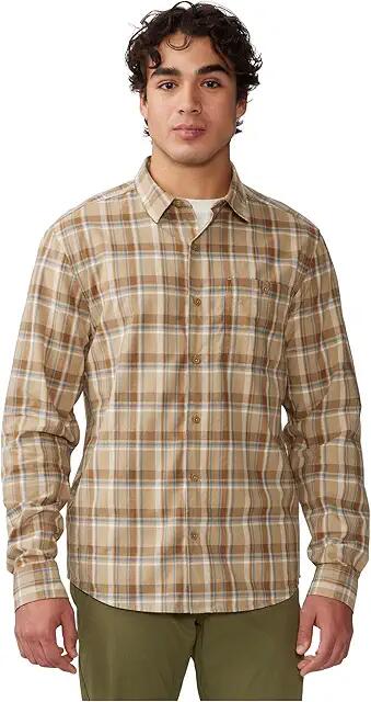 Mountain Hardwear Big Cottonwood Canyon Long Sleeve Shirt (Moab Tan Trailhead Plaid) Men's Clothing Cover