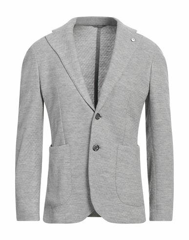 L. b.m. 1911 Man Blazer Light grey Wool Cover