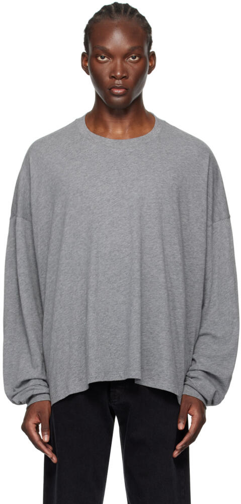 The Row Gray Haru Long Sleeve T-Shirt Cover