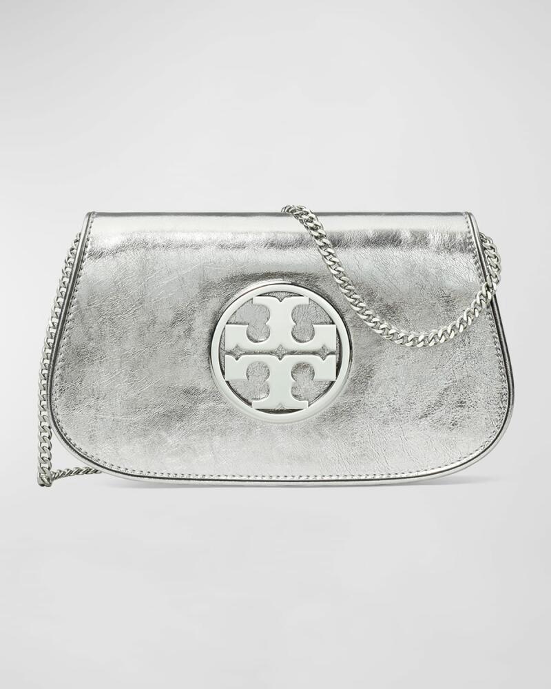 Tory Burch Reva Metallic Medallion Clutch Bag Cover