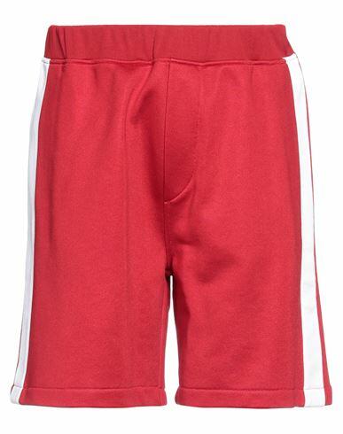 Dsquared2 Man Shorts & Bermuda Shorts Brick red Cotton, Polyester, Elastane Cover