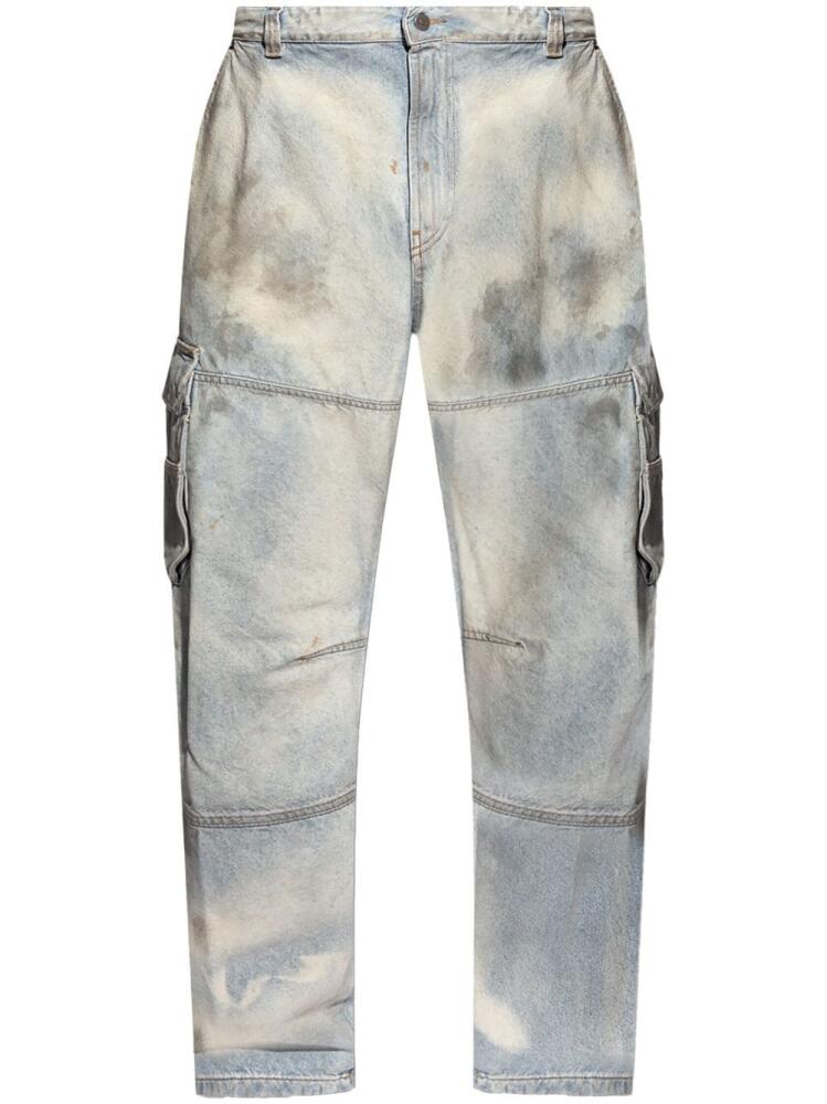 Diesel D-fish distressed cargo jeans - Blue Cover