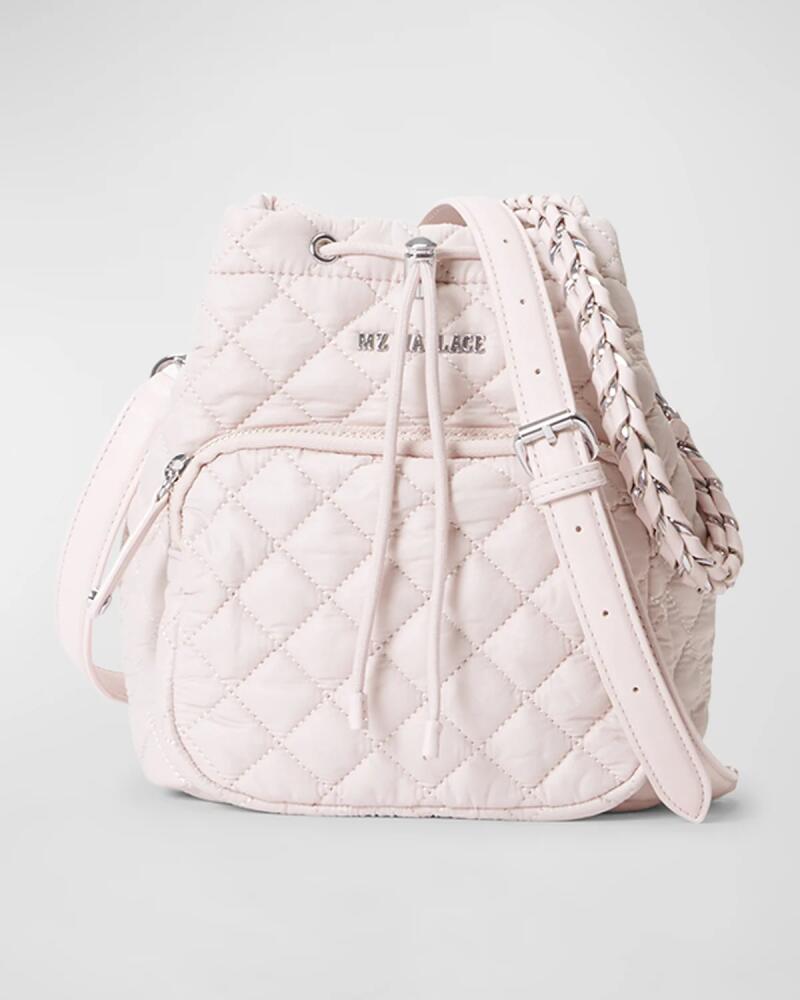 MZ WALLACE Crosby Quilted Nylon Bucket Bag Cover