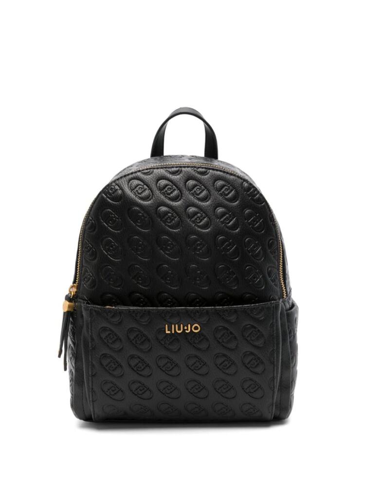 LIU JO logo backpack - Black Cover