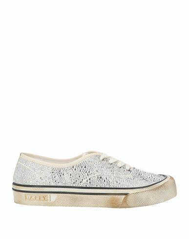 Bally Woman Sneakers Silver Leather Cover