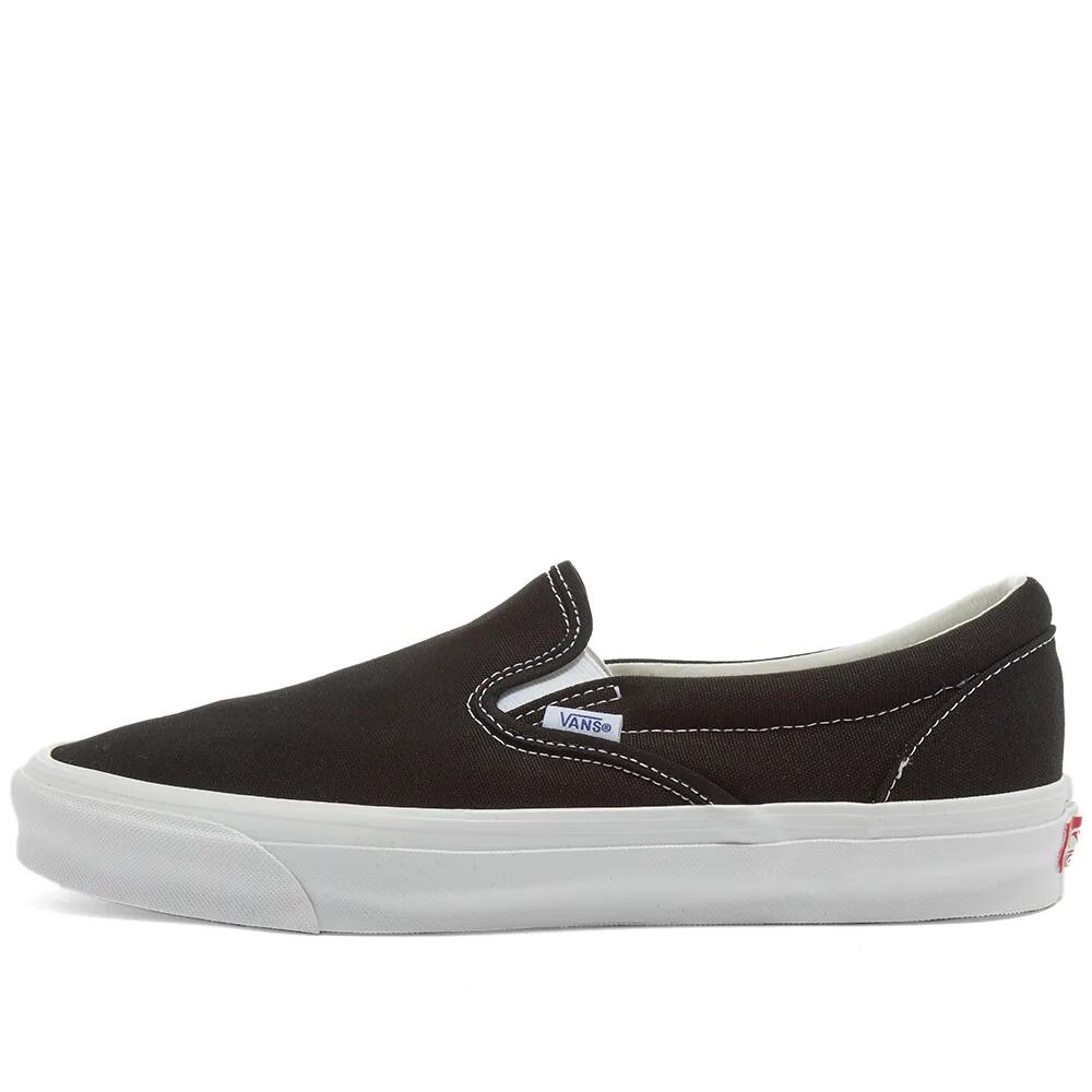 Vans Vault Men's UA OG Classic Slip-On LX Sneakers in Black/True White Cover