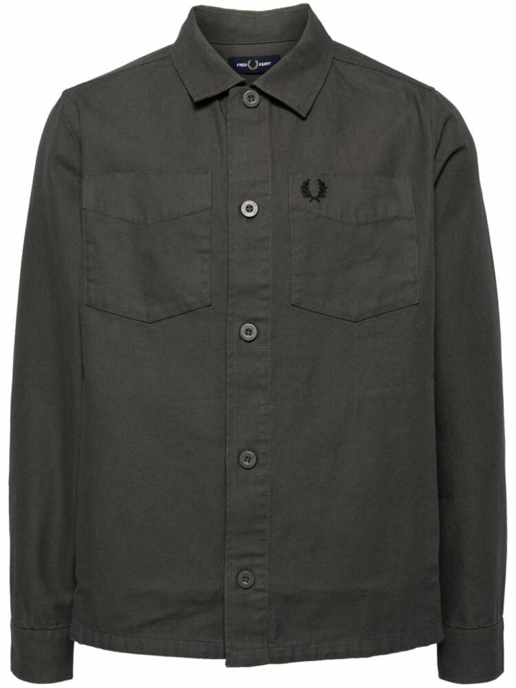 Fred Perry canvas overshirt - Green Cover