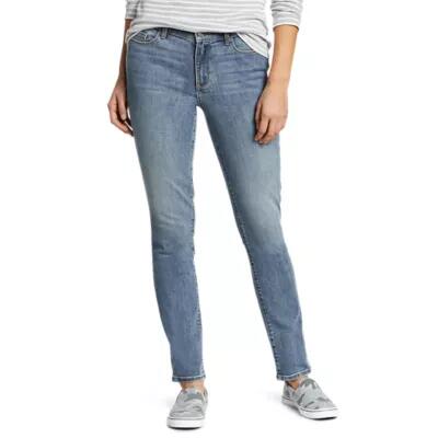 Eddie Bauer Women's Voyager Slim Straight Jeans - Slightly Curvy Cover