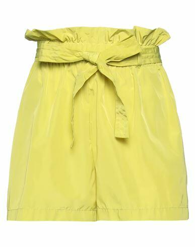 Soallure Woman Shorts & Bermuda Shorts Acid green Polyester Cover