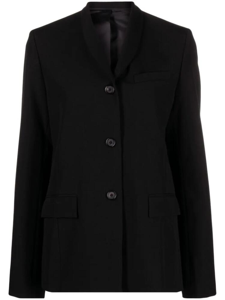 TOTEME Overlay single-breasted blazer - Black Cover