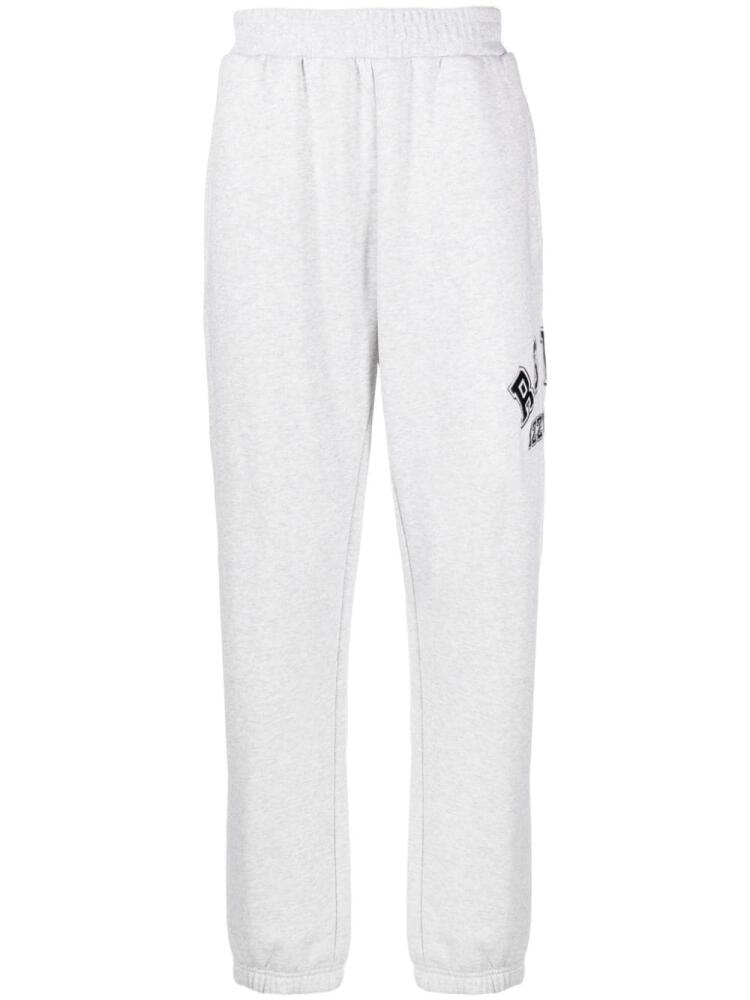 izzue logo-appliqué jersey track pants - Grey Cover