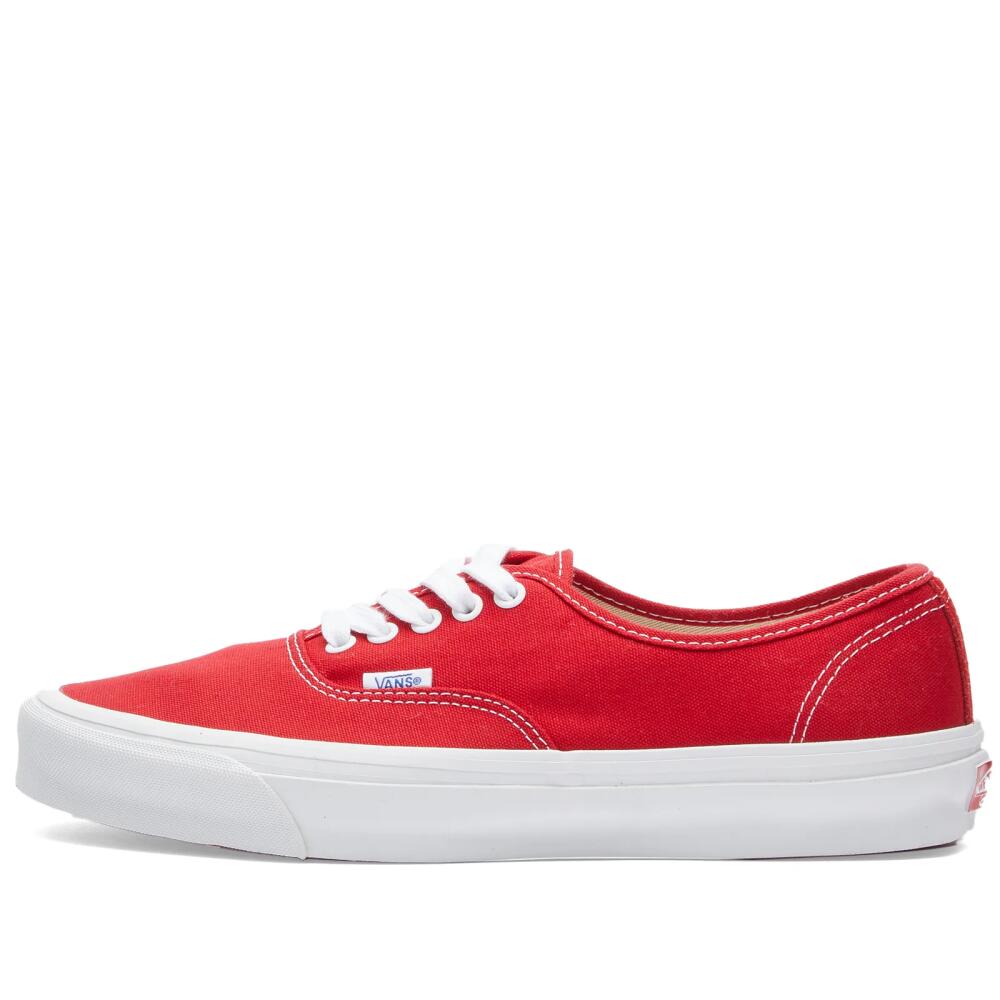 Vans Vault Men's UA OG Authentic LX Sneakers in Red/True White Cover