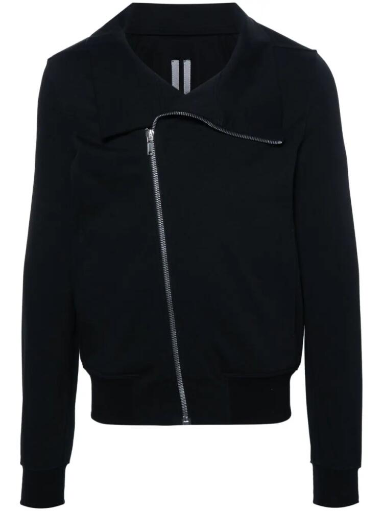 Rick Owens off-centre-fastening zipped sweatshirt - Black Cover