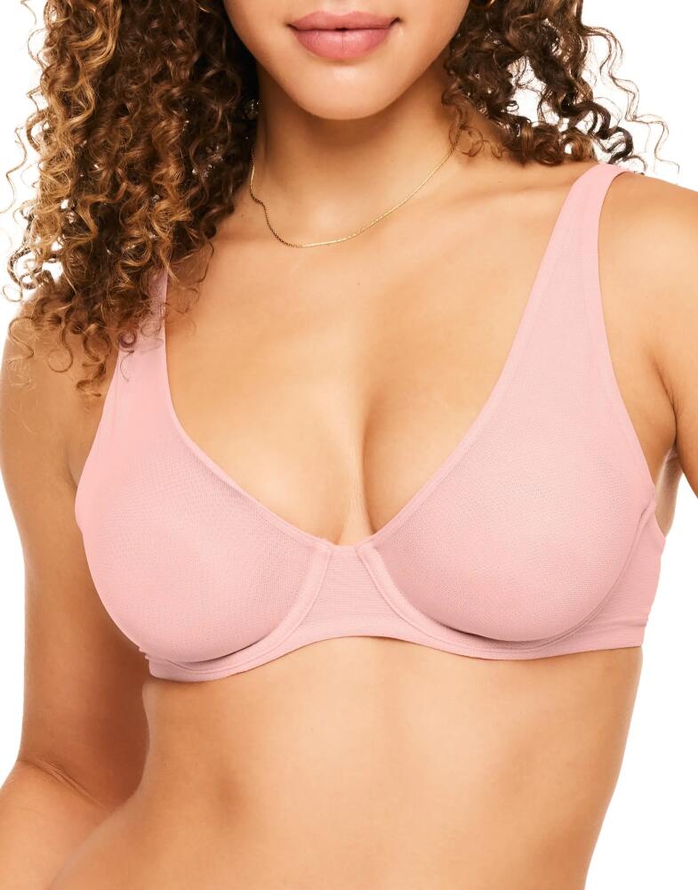 Adore Me Ivy Unlined Triangle Bra in Pink Cover