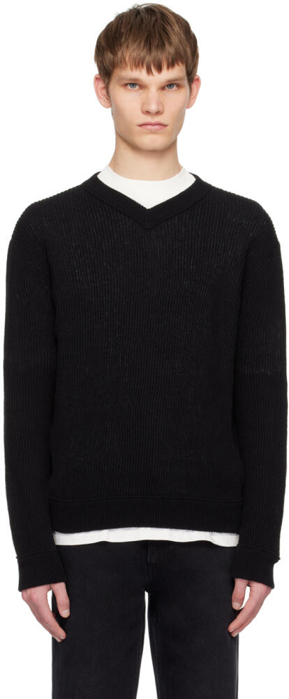 The Row Black Corbin Sweater Cover