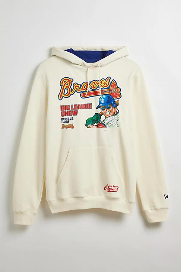 New Era X Big League Chew Atlanta Braves Hoodie Sweatshirt in Cream Cover