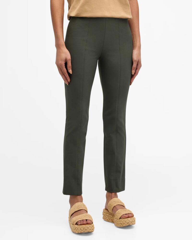 Vince High-Waist Stitched-Front Leggings Cover