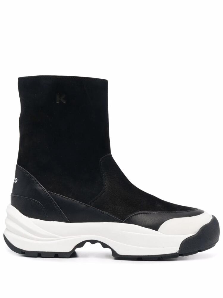 Kenzo panelled chunky boots - Black Cover