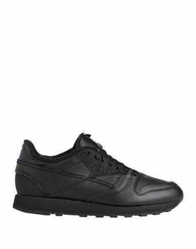 Maison Margiela X Reebok Man Sneakers Black Soft Leather Cover