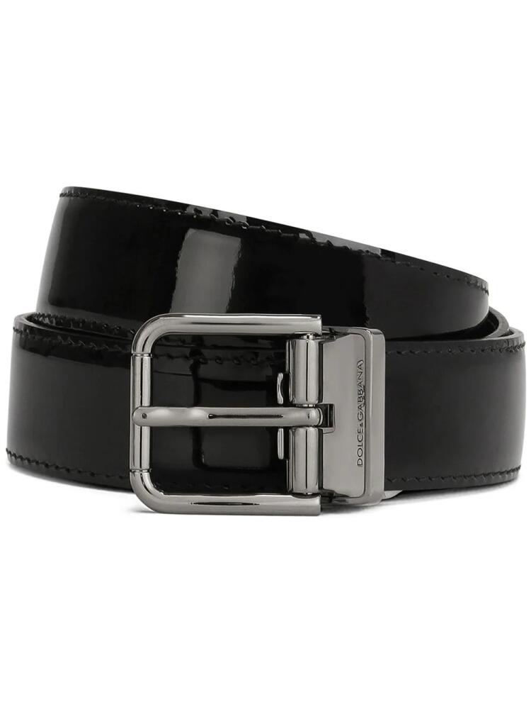 Dolce & Gabbana buckled leather belt - Black Cover